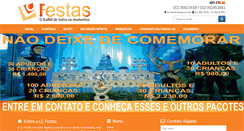 Desktop Screenshot of lcfestas.com.br