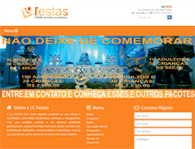 Tablet Screenshot of lcfestas.com.br